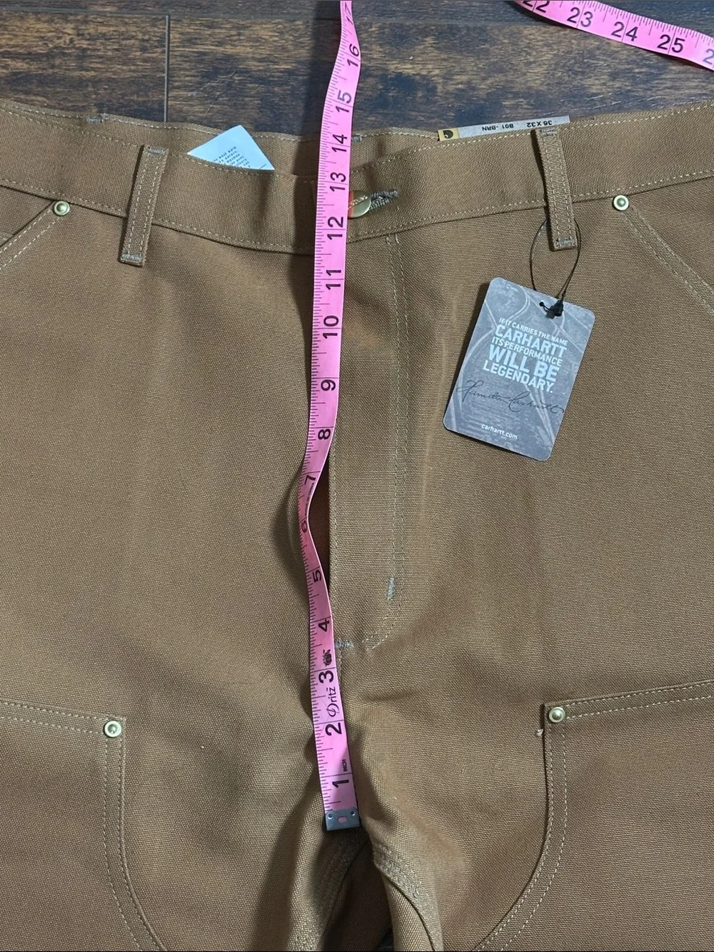 🔥 Carhartt B01 Loose Fit Firm Duck Work Dungarees 36x32 NWT 🛠️ - Picture 7 of 8